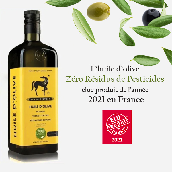 L’huile d’olive Zéro Résidus de Pesticides élue produit de l’année 2021 en France