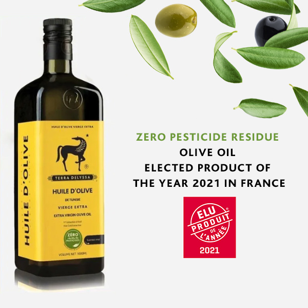 ZERO PESTICIDE RESIDUE OLIVE OIL ELECTED PRODUCT OF THE YEAR 2021 IN FRANCE